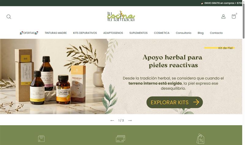 Sitio web de Tu Cocina Tu Farmacia