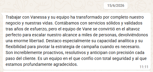 Mensaje de agradecimiento de Stephi Burnell